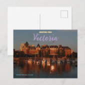 Victoria British Columbia Canada Ansichtkaart Briefkaart (Voorkant / Achterkant)