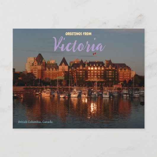 Victoria British Columbia Canada Ansichtkaart Briefkaart (Voorkant)