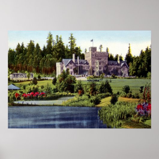 Victoria British Columbia Canada Hatley Castle Poster (Voorkant)