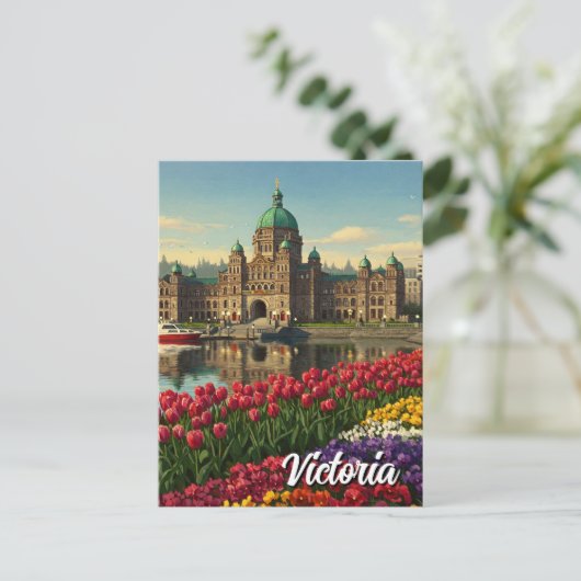 Victoria British Columbia Canada Reizen Briefkaart (Staand voorkant)