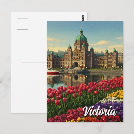Victoria British Columbia Canada Reizen Briefkaart (Voorkant / Achterkant)
