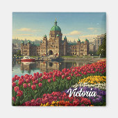 Victoria British Columbia Canada Reizen Magneet (Voorkant)