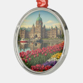 Victoria British Columbia Canada Reizen Metalen Ornament (Links)