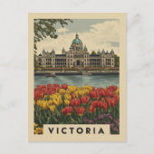 Victoria British Columbia Reizen Briefkaart (Voorkant)