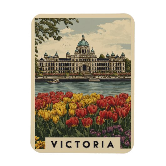 Victoria British Columbia Reizen Magneet (Verticaal)