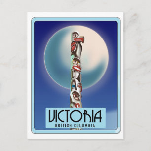 Victoria British Columbia Totem Pole. Briefkaart