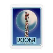 Victoria British Columbia Totem Pole. Magneet (Verticaal)