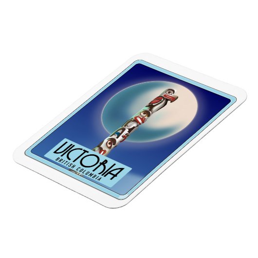 Victoria British Columbia Totem Pole. Magneet (Linkerzijde)