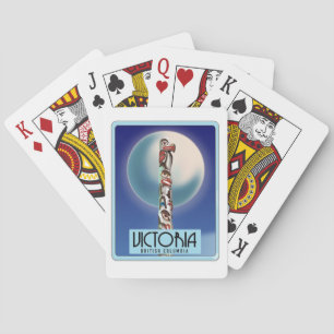 Victoria British Columbia Totem Pole. Pokerkaarten