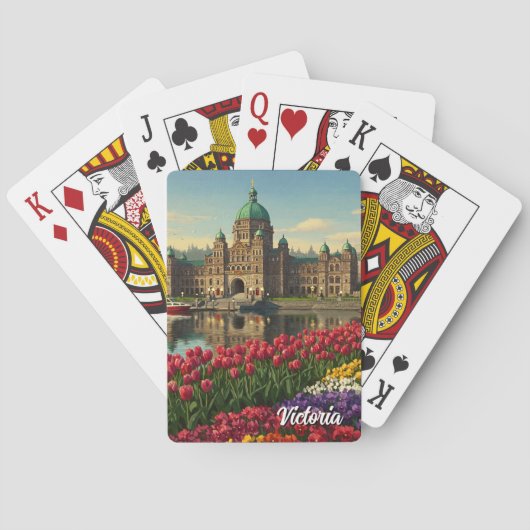 Victoria Brits-Columbia Canada Reizen Pokerkaarten (Achterkant)