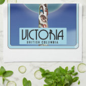 Victoria Brits-Columbia totempaal. Theedoek (Gevouwen)