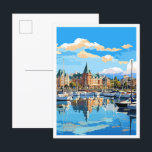 Victoria Canada Art Vintage Travel Illustratie Briefkaart<br><div class="desc">Victoria Canada Art vintage reisplaats illustratie</div>