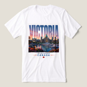 Victoria Canada Haven Tuin Reizen  Tri-Blend Shirt