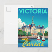 Victoria Canada Haven Vintage Kunst Briefkaart (Voorkant / Achterkant)