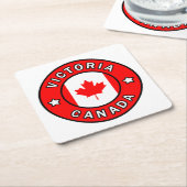 Victoria Canada Kartonnen Onderzetters (Schuin)