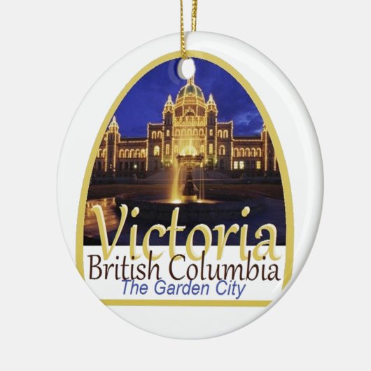 VICTORIA Canada Keramisch Ornament (Links)