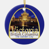 VICTORIA Canada Keramisch Ornament (Voorkant)