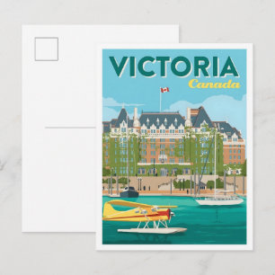 Victoria Canada Kunst Vintage Reizen  Briefkaart