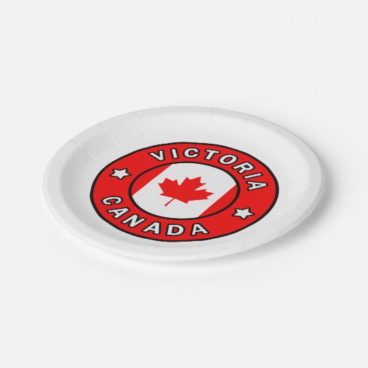 Victoria Canada Papieren Bordje (Gekanteld)