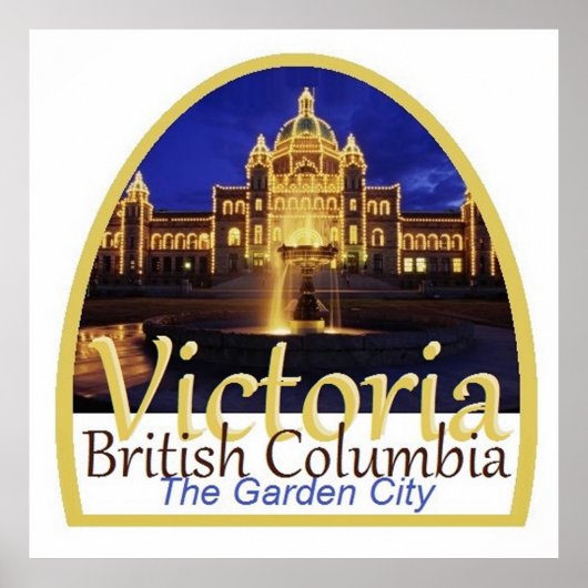 VICTORIA Canada Poster (Voorkant)