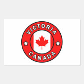 Victoria Canada Rechthoekige Sticker (Voorkant)