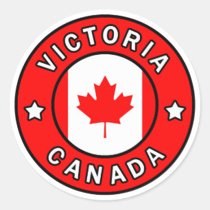 Victoria Canada Ronde Sticker
