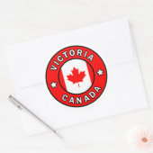 Victoria Canada Ronde Sticker (Envelop)