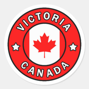 Victoria Canada Ronde Sticker