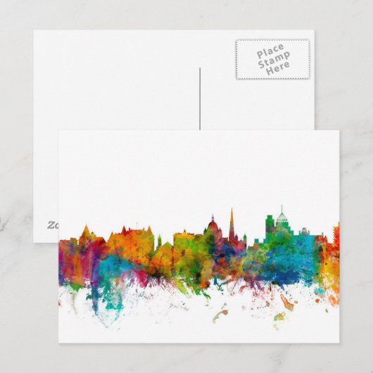 Victoria Canada Skyline Briefkaart (Voorkant / Achterkant)