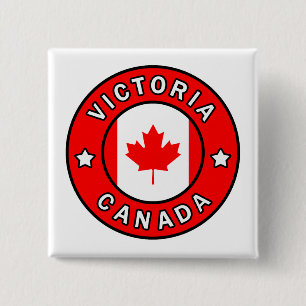 Victoria Canada Vierkante Button 5,1 Cm