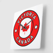 Victoria Canada Vierkante Klok (Hoek)