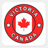 Victoria Canada Vierkante Sticker (Voorkant)