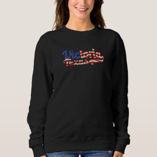 Victoria City Texas American Flag Trui