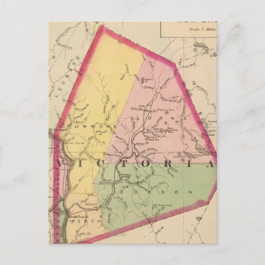 Victoria Co. NB Briefkaart (Voorkant)
