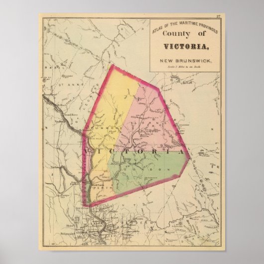 Victoria Co. NB Poster (Voorkant)