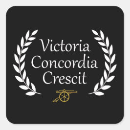 Victoria Concordia Crescit Arsenal Vierkante Sticker