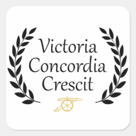 Victoria Concordia Crescit Arsenal Vierkante Sticker