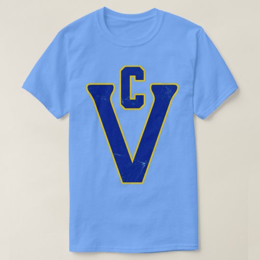 Victoria Cougars Vervaagd Verdrietige Stijl T-shirt (Design voorkant)