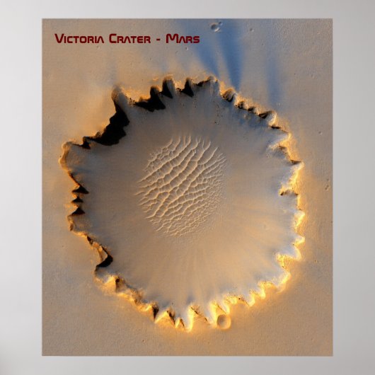 Victoria Crater - Meridiani Planum - Mars Poster (Voorkant)