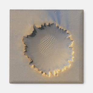Victoria Crater op Mars Magneet