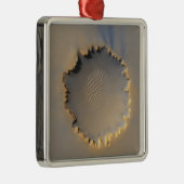 Victoria Crater op Mars Metalen Ornament (Rechts)