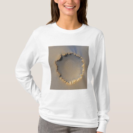 Victoria Crater op Mars T-shirt (Voorkant)