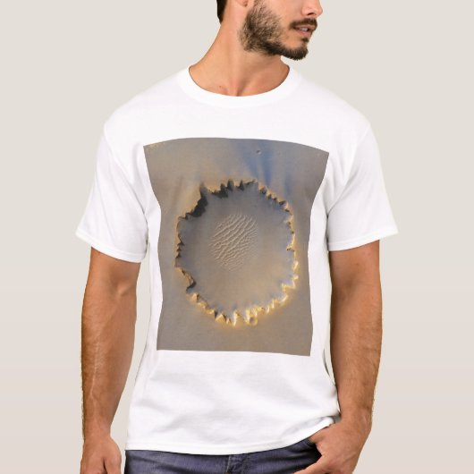 Victoria Crater op Mars T-shirt (Voorkant)