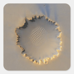 Victoria Crater op Mars Vierkante Sticker