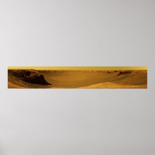 Victoria Crater van Kaapverdië op de planeet Mars Poster (Voorkant)