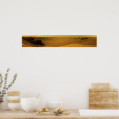 Victoria Crater van Kaapverdië op de planeet Mars Poster (Keuken)