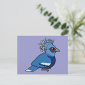Victoria Crowned Pigeon Briefkaart (Staand voorkant)