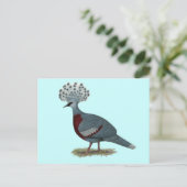 Victoria Crowned Pigeon Briefkaart (Staand voorkant)