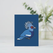 Victoria Crowned Pigeon Briefkaart (Staand voorkant)