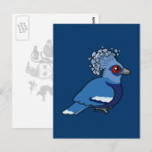 Victoria Crowned Pigeon Briefkaart (Voorkant / Achterkant)